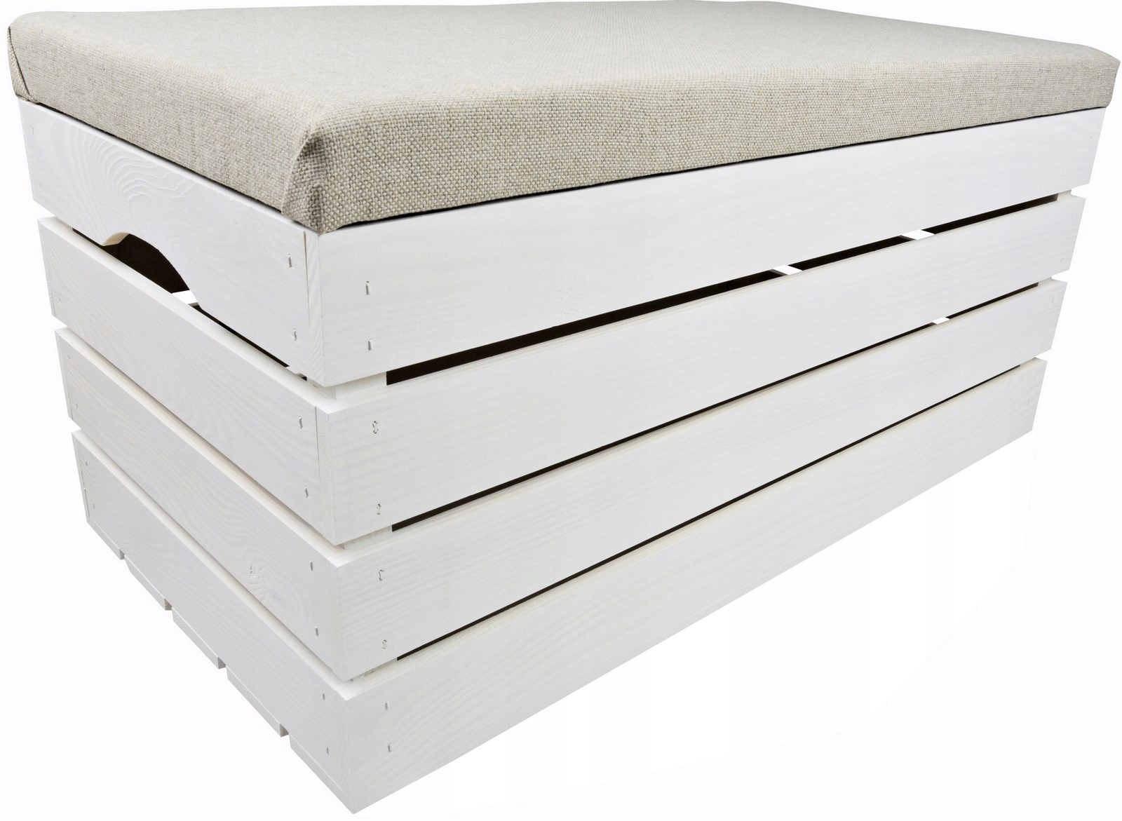 Velká Bílá Skříňka S Sedákem Taburet Kufřík