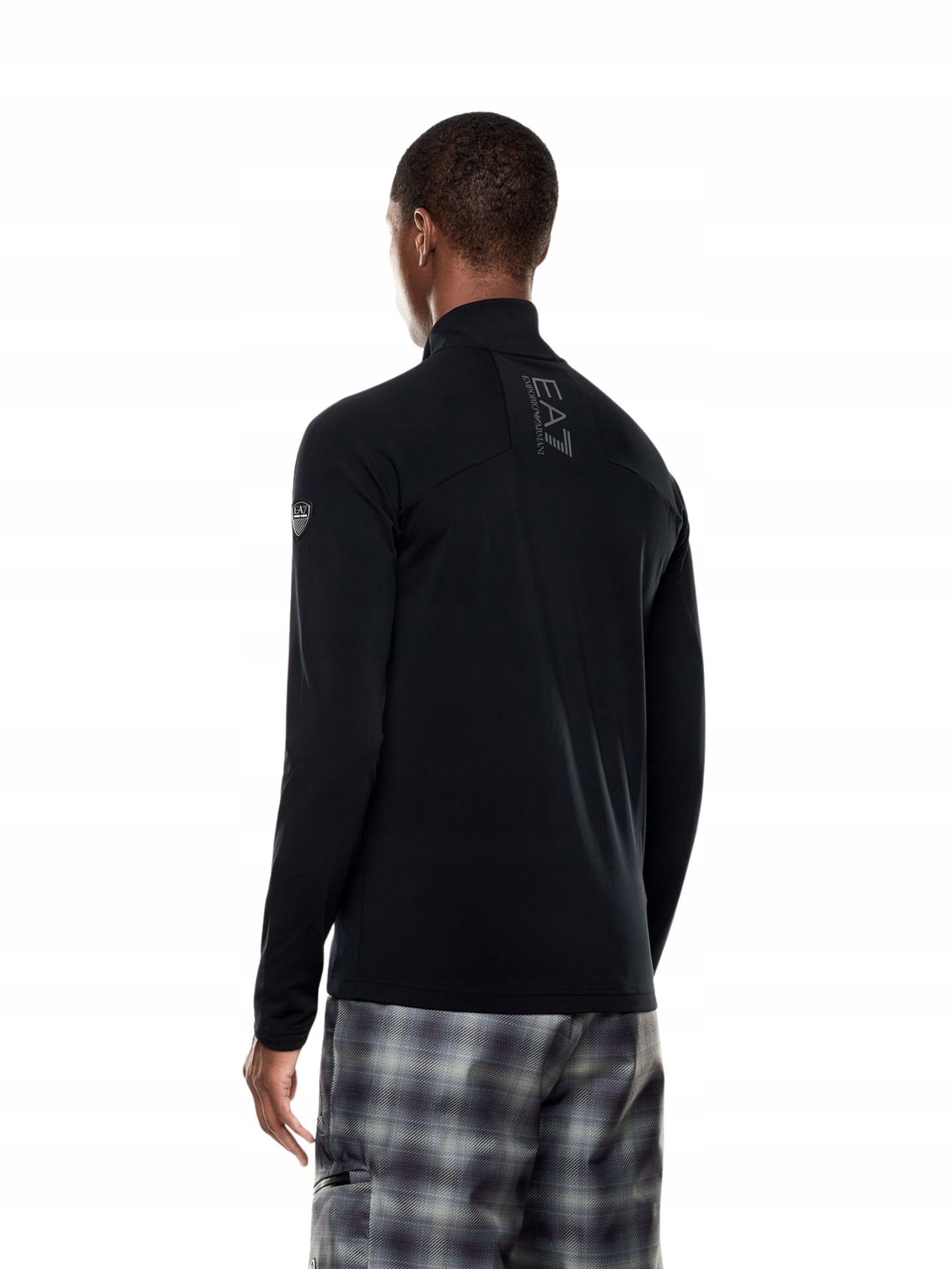 Pánská mikina EA7 Emporio Armani Kitzbühel Powerstretch Full Zip Black XL