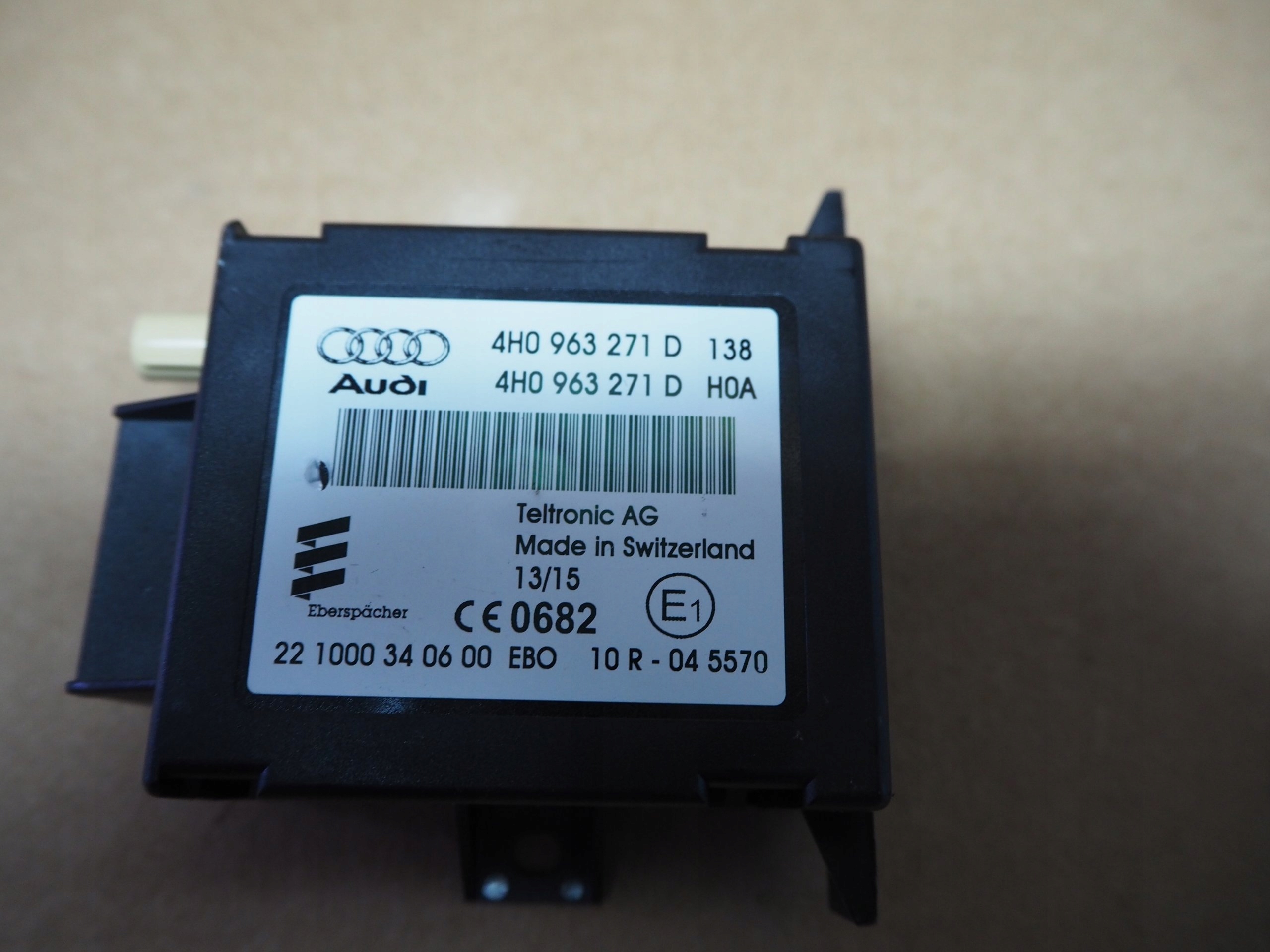 AUDI control unit WEBASTO 4H0963271D