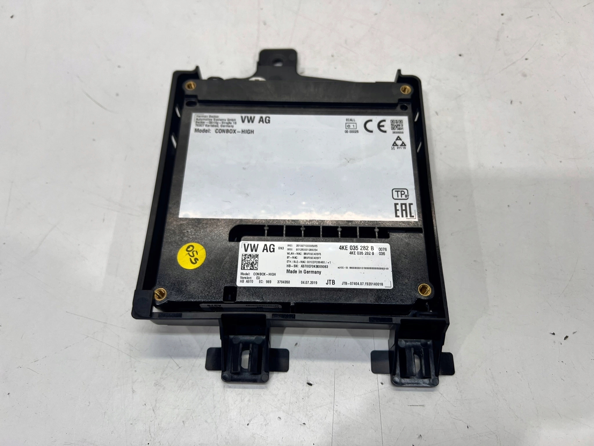module control unit WZYWANIA POMOCY SOS AUDI A4 B9 A5 A6 C8 A7 4KE035282B