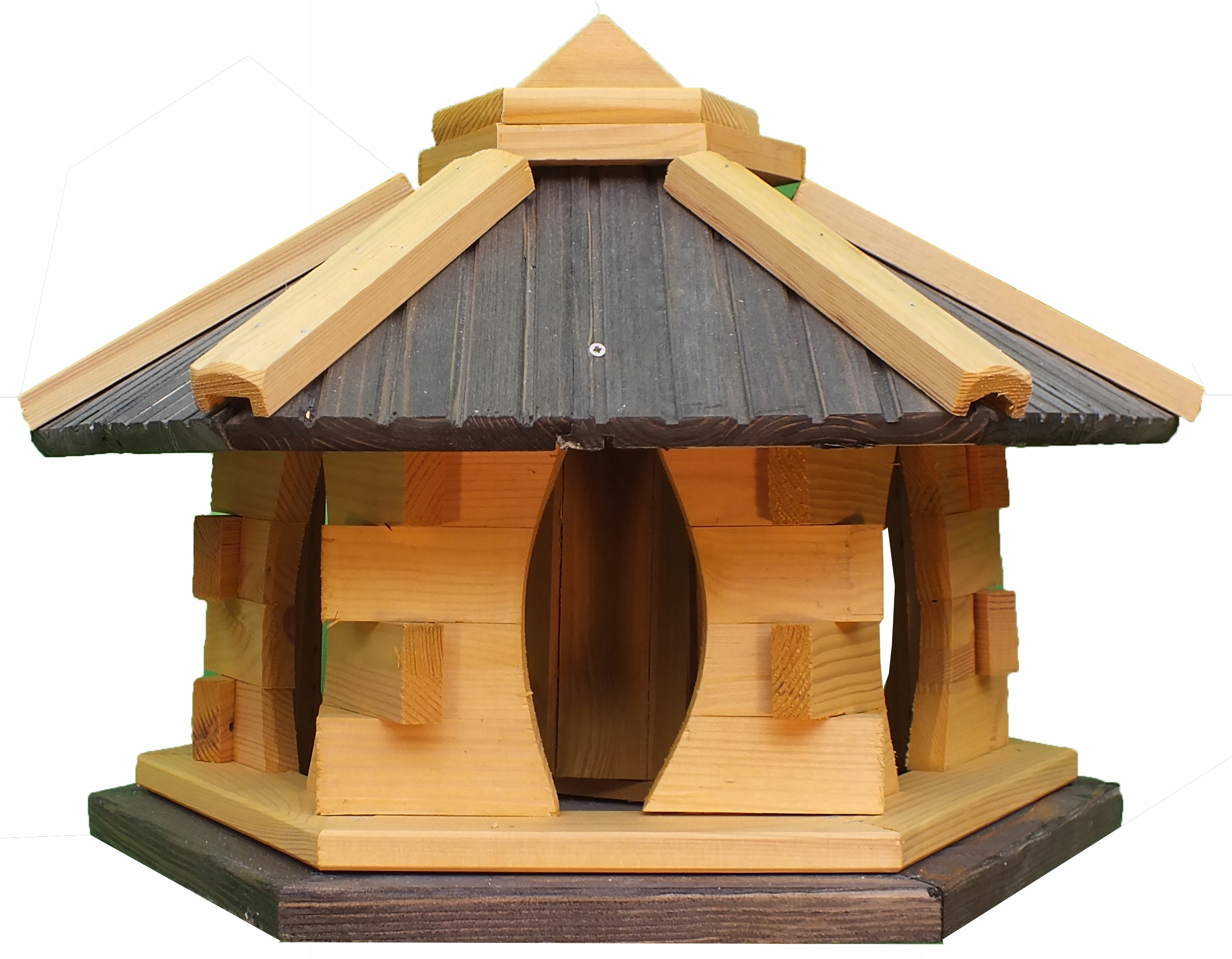 Krmítka pro ptáky ze dřeva s náplní Krmítko šedé do zahrady KW51 Produkt Pl