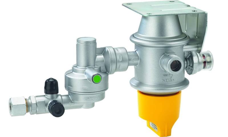 Редуктор CARAMATIC GOK DUO CONTROL 30 мбар горизонтальний