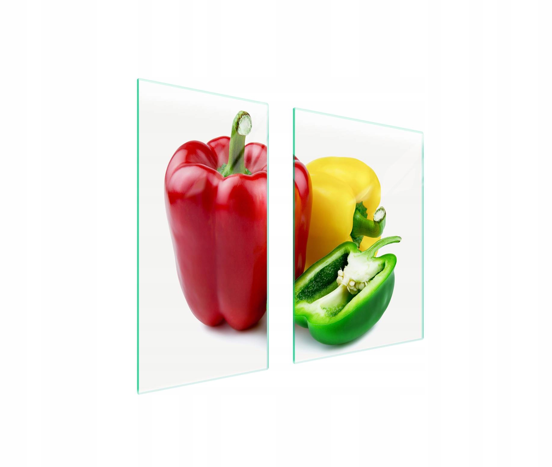Skleněná ochranná deska na sporák 75x52 Tvrzená paprika Indukce 7v1
