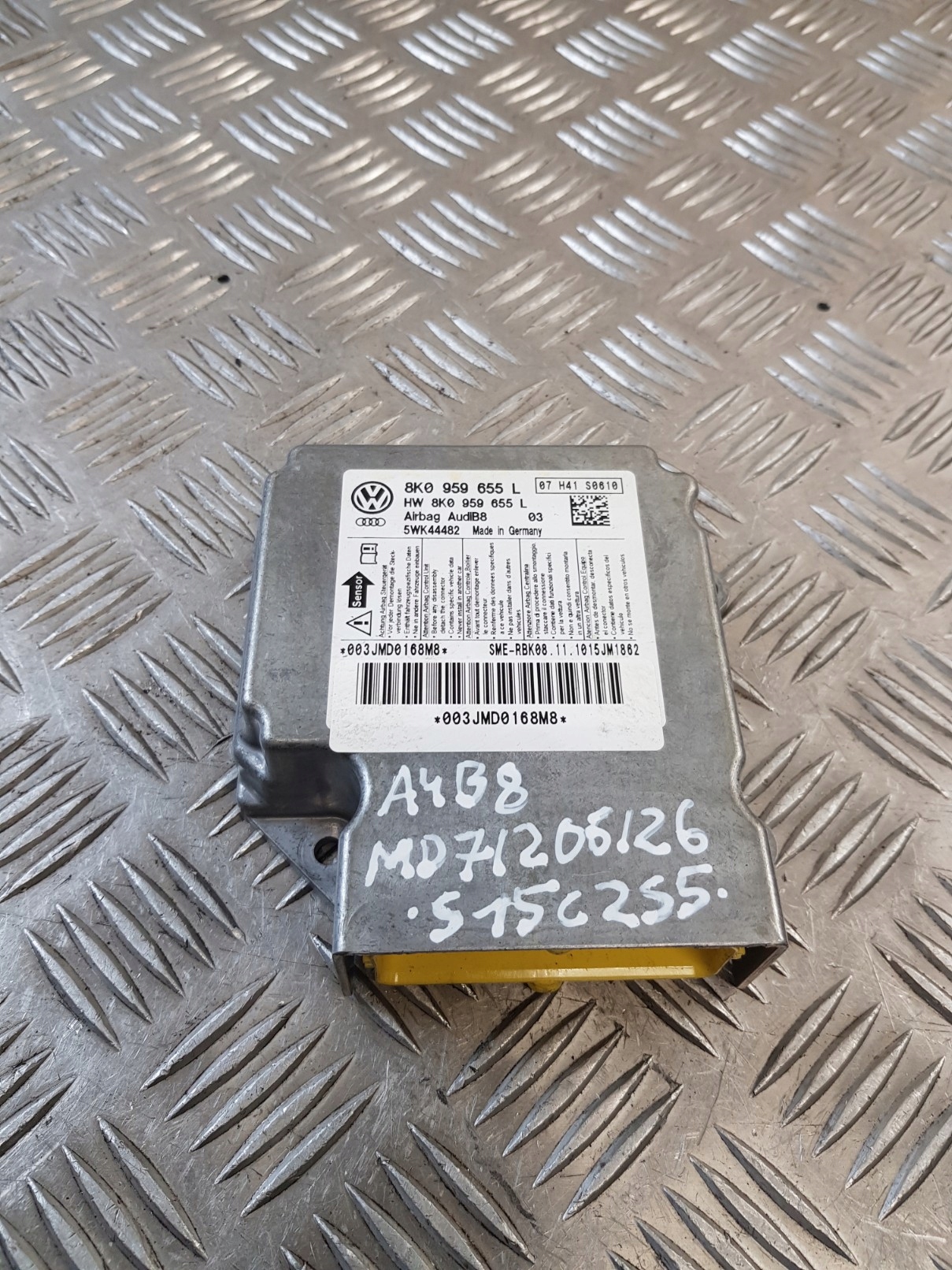 modulo SENSOR airbag airbag 8K0959655L AUDI A4 B8 10R