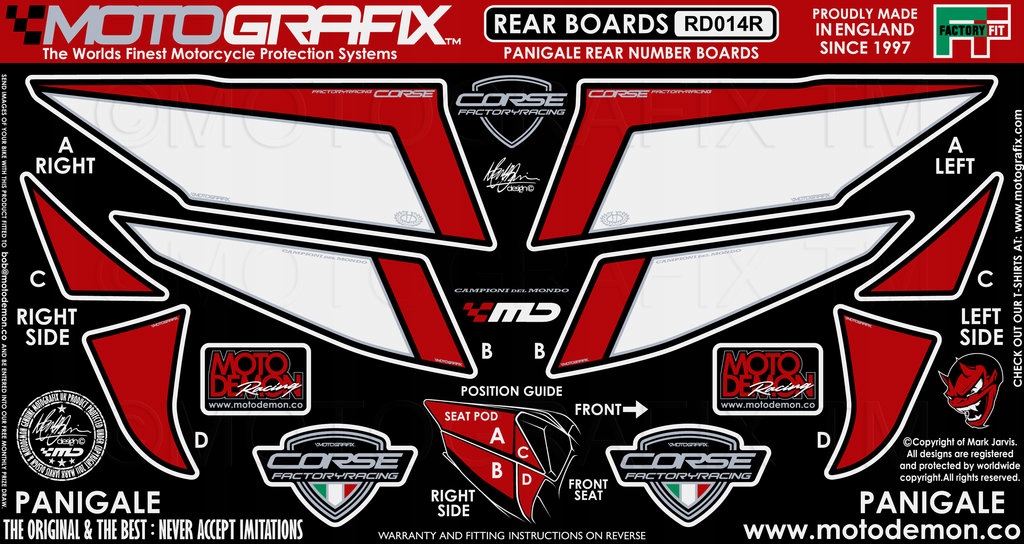 ШПОН ЗАДНИЙ ОБТЕКАТЕЛЬ DUCATI PANIGALE 899 1199 12-15