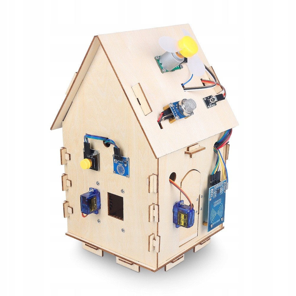 Zestaw edukacyjny Smart Home IoT Arduino Drewniany Domek STEM