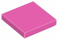 

Lego 3068b płytka tile 2x2 c. różowy 1 szt N