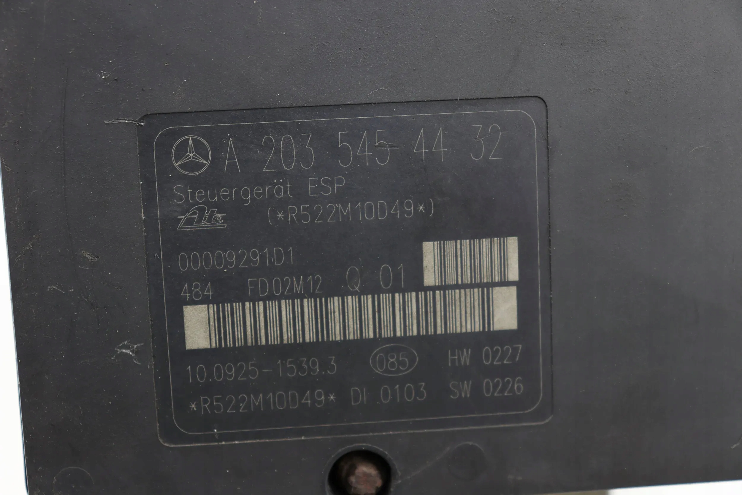 MERCEDES W203 pump control unit ABS A2034311412 A2035454432