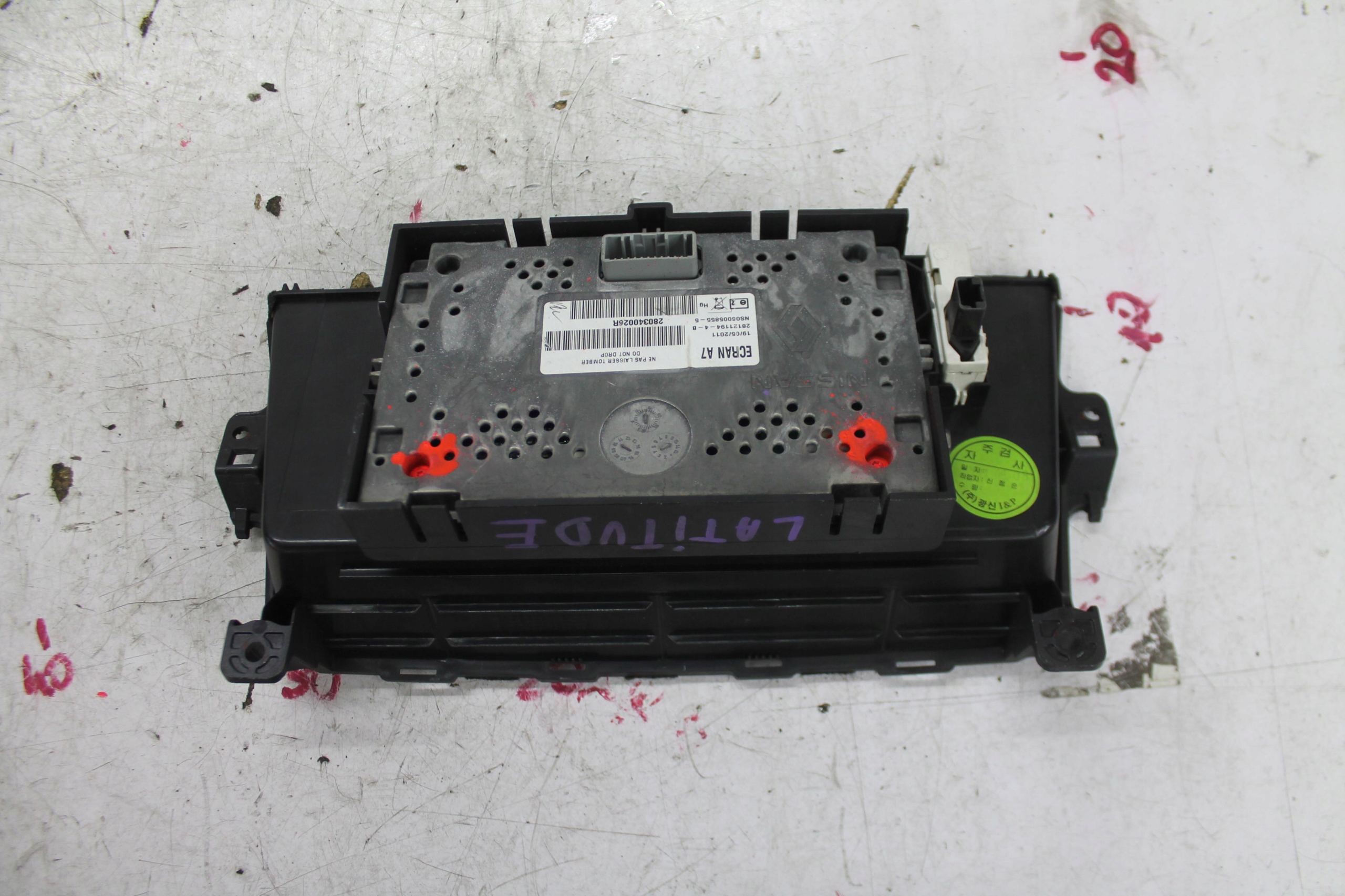 DISPLAY 280340026R RENAULT LATITUDE 10