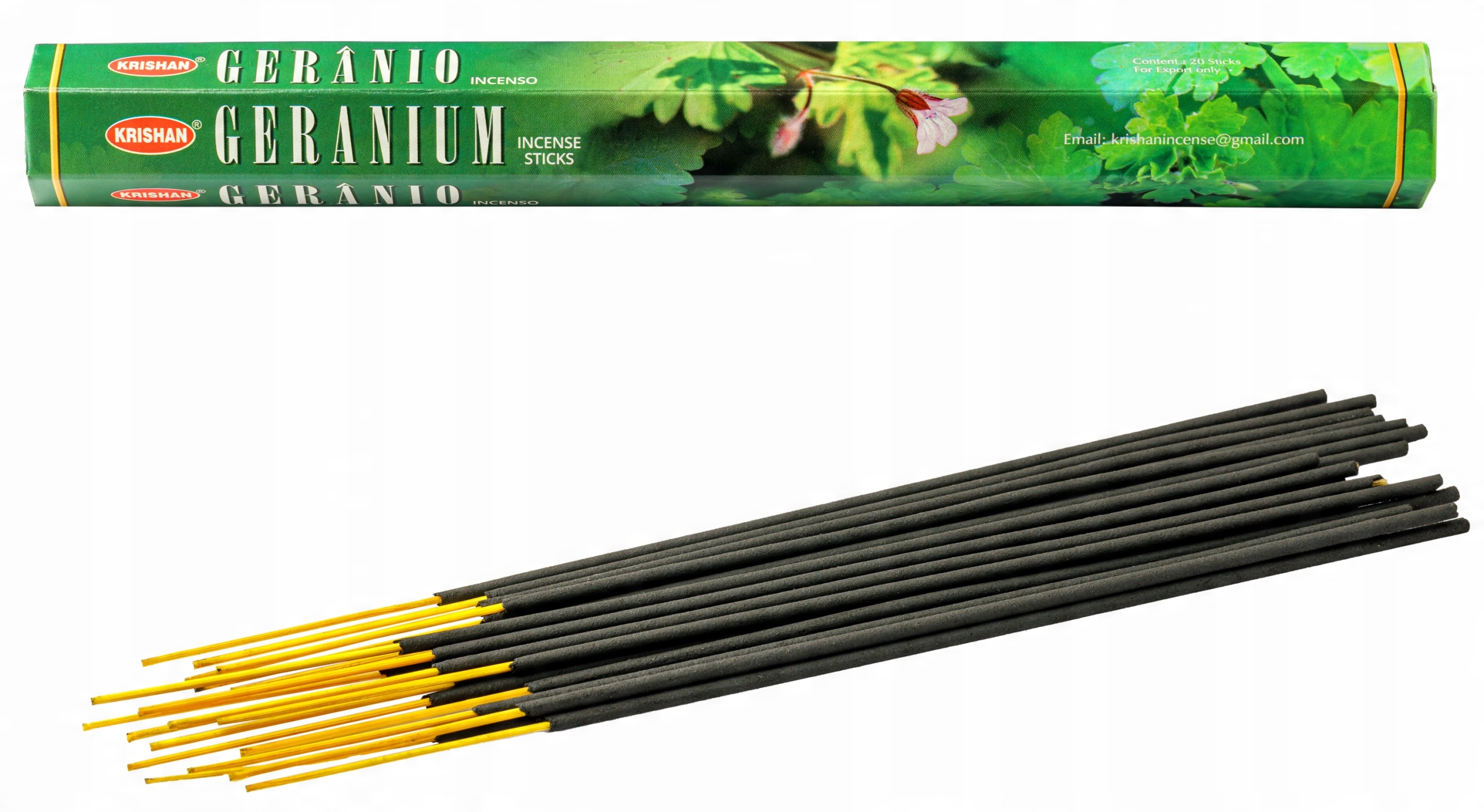 

Geranium Naturalne Kadzidełka Indyjskie 20 szt.