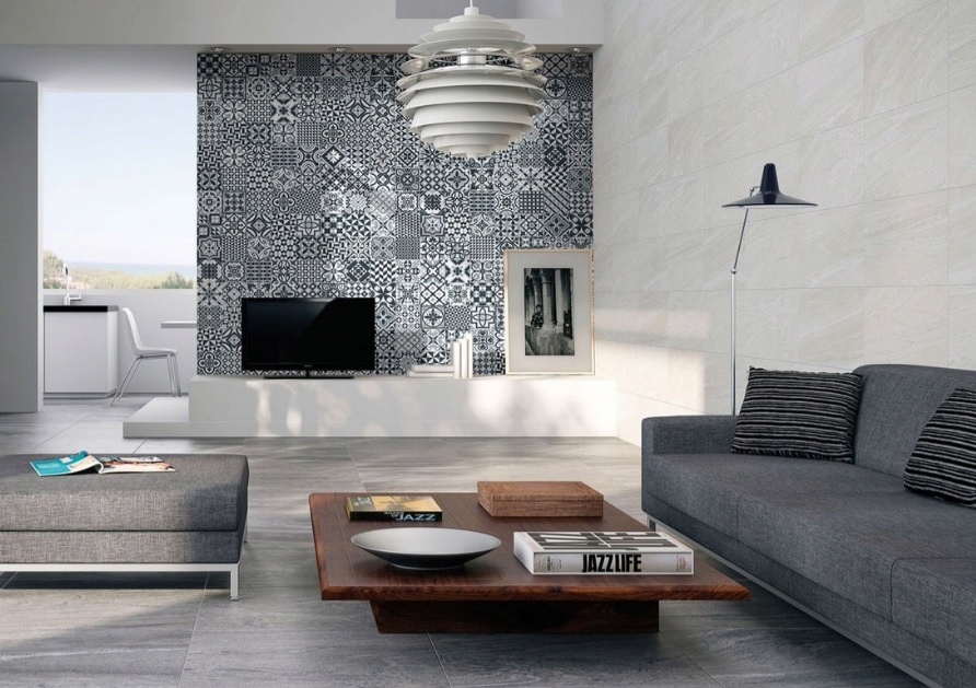 Płytka patchwork Heritage Black 33,15x33,15 -1karton (12szt) piękny gres Długość 33.15 cm