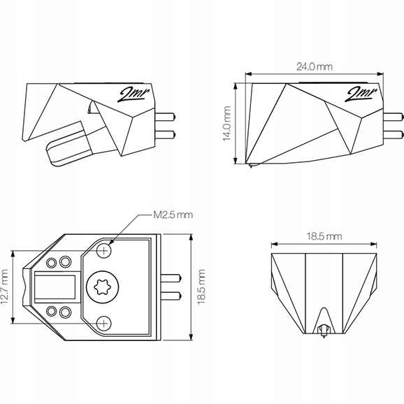 ORTOFON 2MR BRONZE NISKOPROFILOWA WKŁADKA DO REGA, PRO-JECT, LINN, UNITRA Model 2MR Bronze