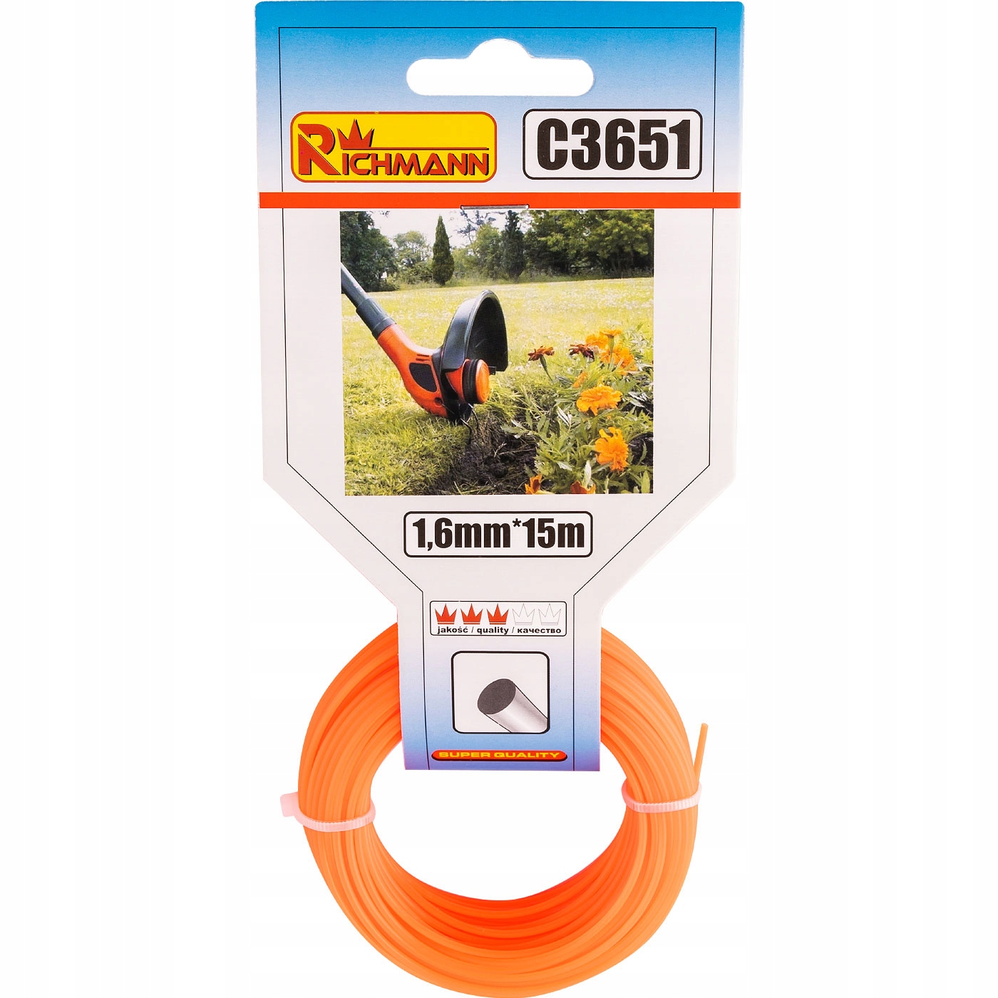 

Żyłka Do Kosy Okrągła 1,6MM/15M Richmann C3651