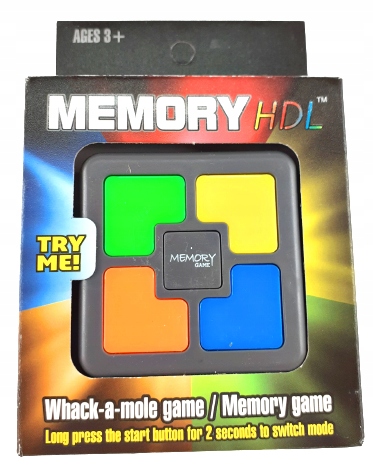 ZRĘCZNOŚCIOWA GRA PAMIĘCIOWA ELEKTRONICZNA LOGICZNA SUPER GRA LEOBLOX