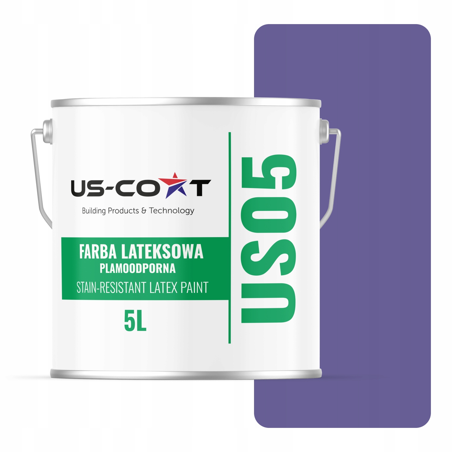 Latexová Farba Odolná Voči Škvrnám Farba Fialová Tmavá H2613 5L Matná Na Steny