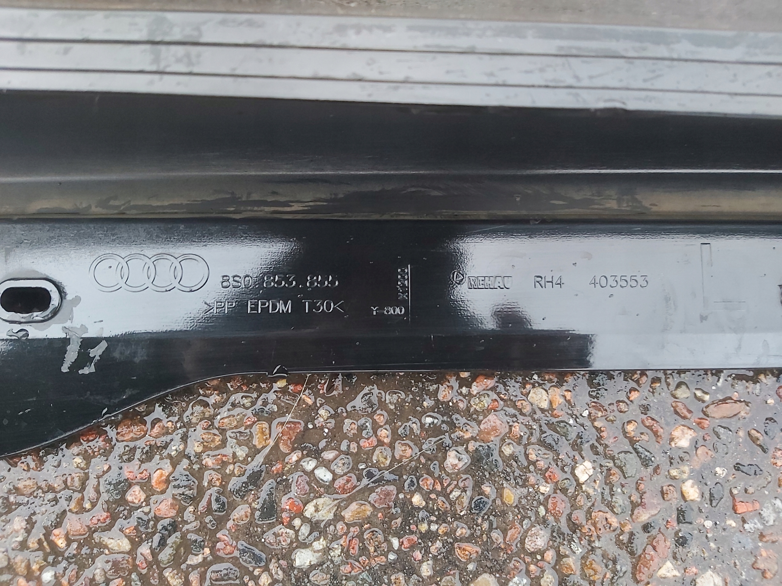 moulding threshold cap exterior left 8S0853855 AUDI TT 8S S-LINE
