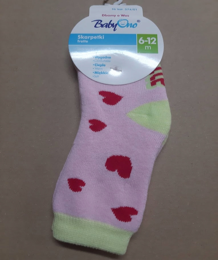 

BabyOno Skarpetki frotte 6-12 m