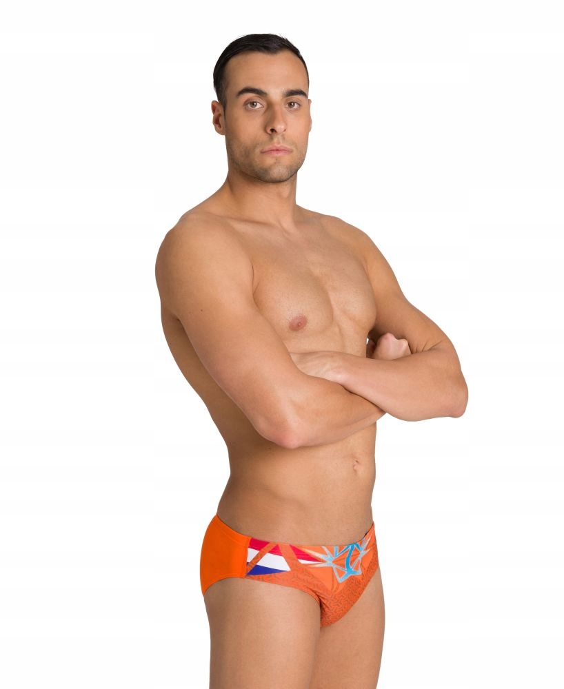 Kąpielówki slipy męskie basen sportowe treningowe Arena Brief Nederland D9