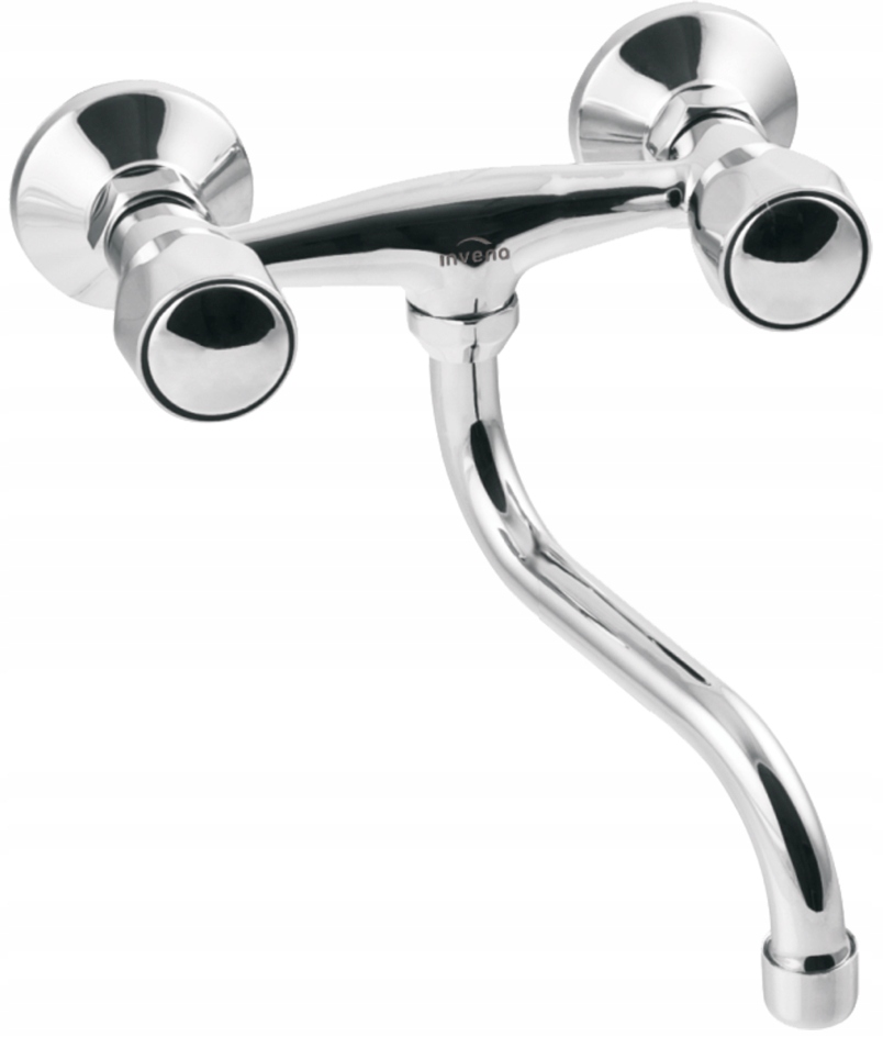 Invena Bateria Umywalkowo-kuchenna Ścienna Modena, Chrom