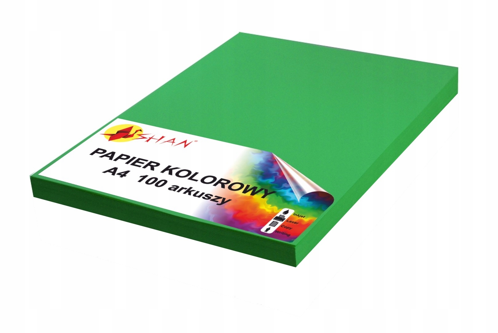 

Papier kolorowy A4 120g zielony intensywny 100 ark