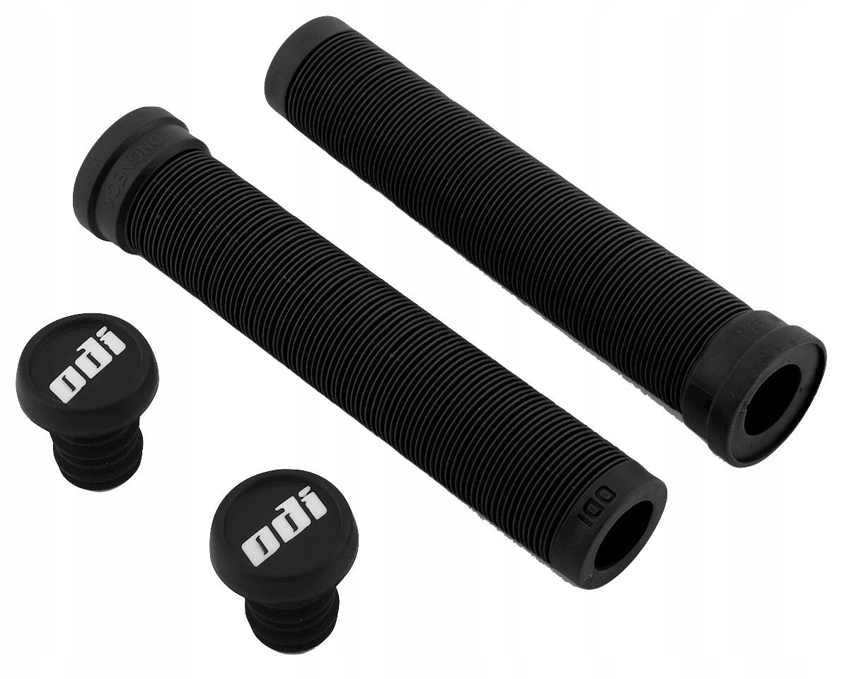 Chwyty gripy rowerowe Odi Longneck Slx Bmx czarne długie 160 mm korki