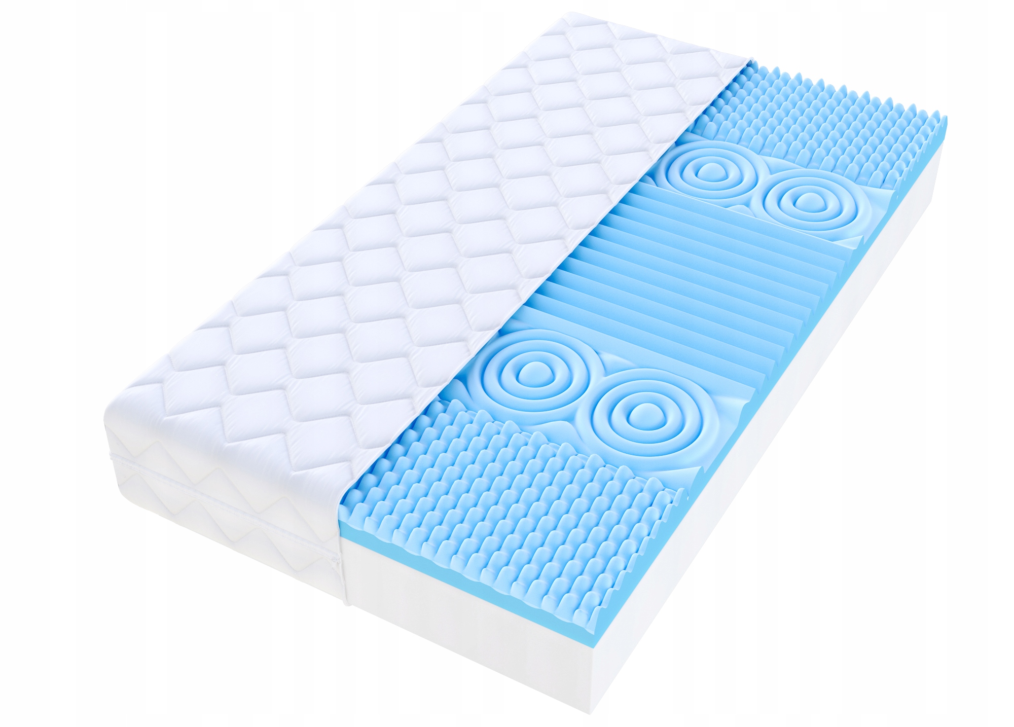 Materac 100x200 pianka Hr profilowany Tebe Max