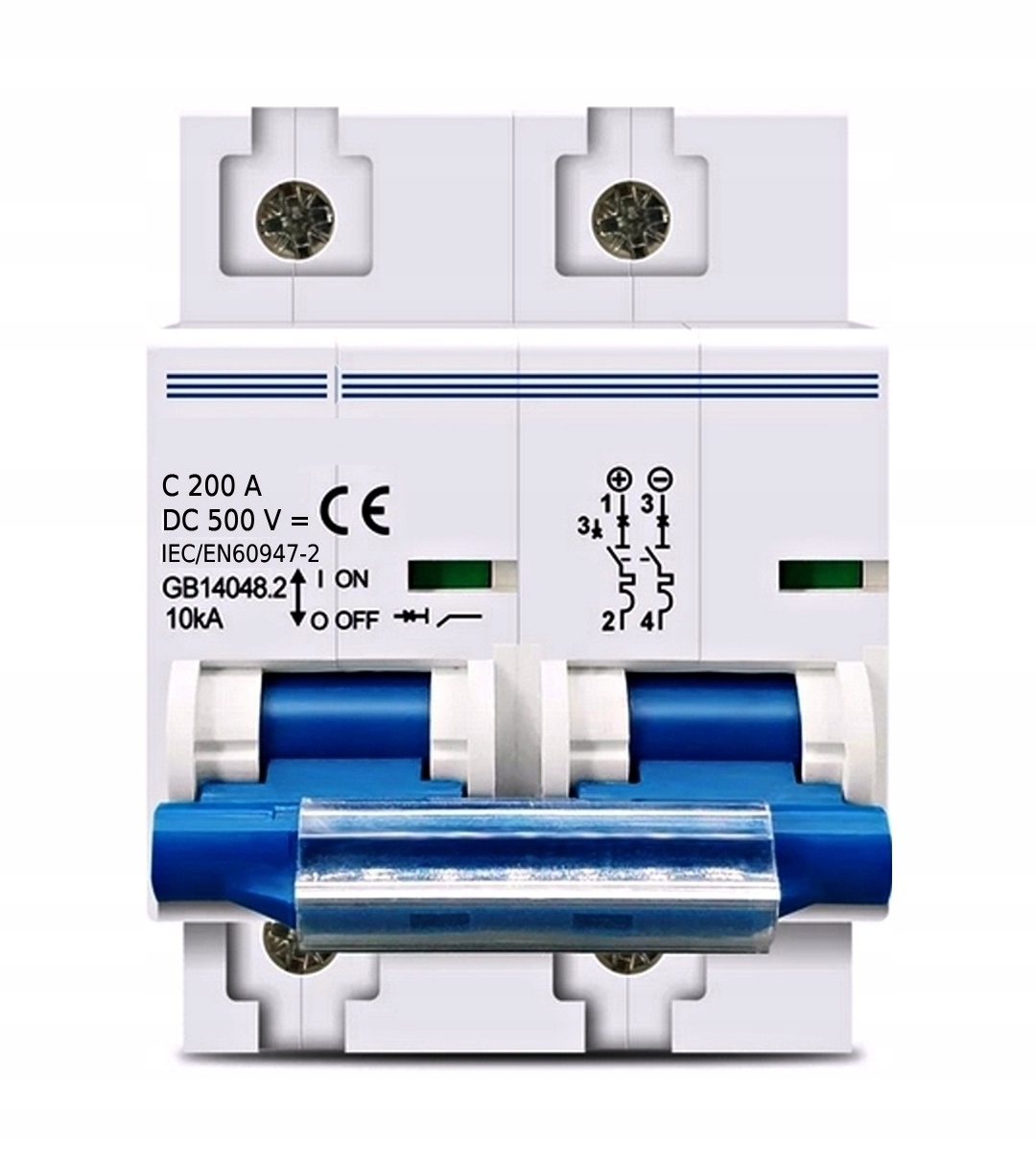 DC jistič 200A 2P pro fotovoltaiku