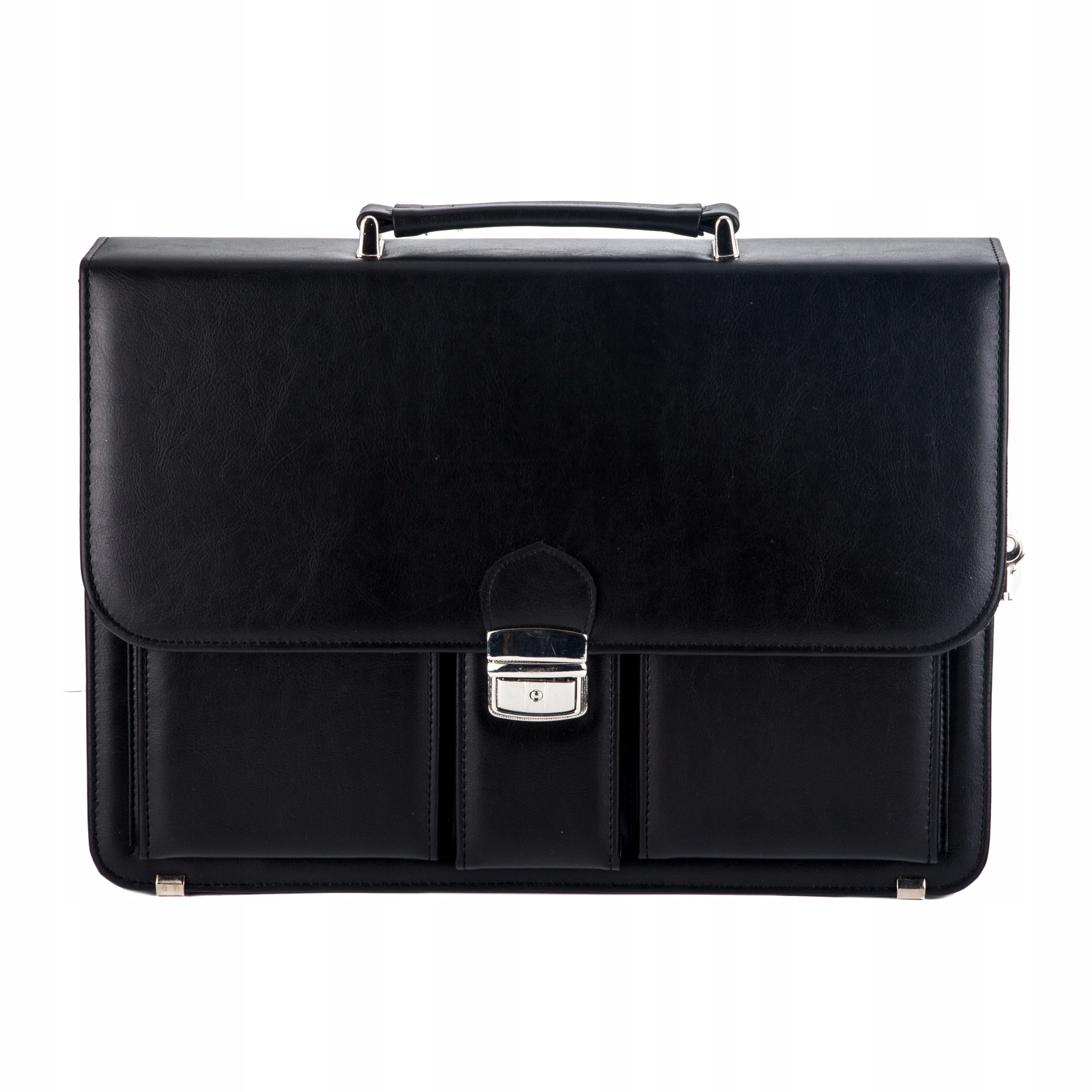 Pánská taška Aktówka aktovka A4 eko kůže černá Solier