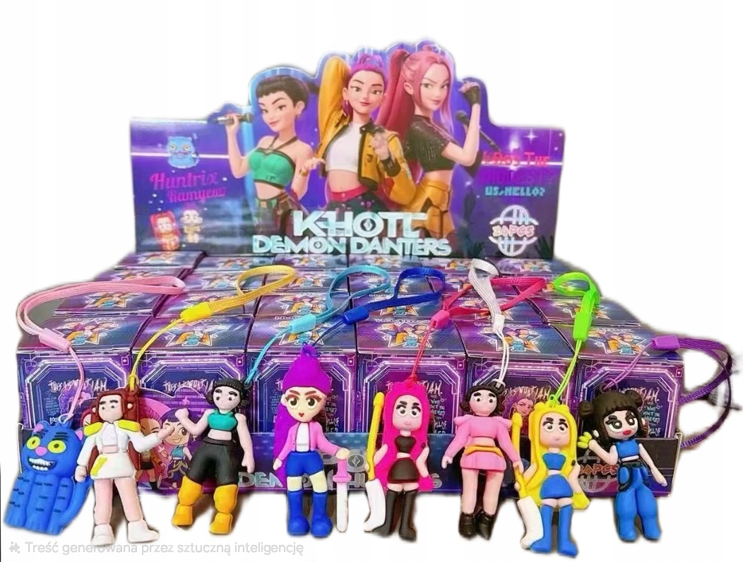 KPOP DEMON HUNTERS FIGURKA NIESPODZIANKA RUMI MIRA BRELOK ZAWIESZKA 6cm w6