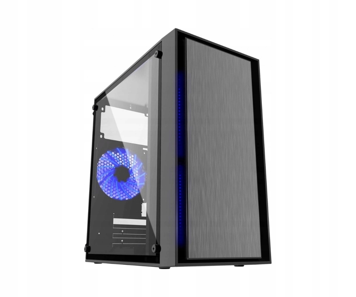 Gamingowa obudowa Pc Gembird Fornax 960B Led Mini Tower Micro Atx Czarna