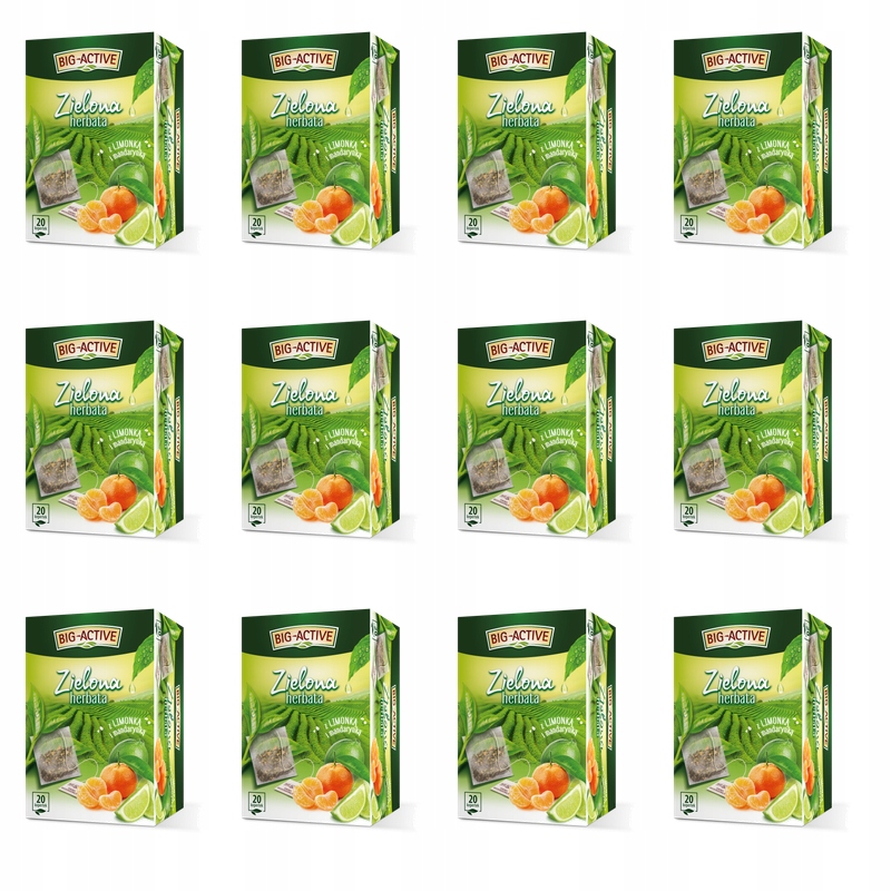 Big-Active Čaj s limetkou a mandarinkou (20tb x 1,5 g) X12