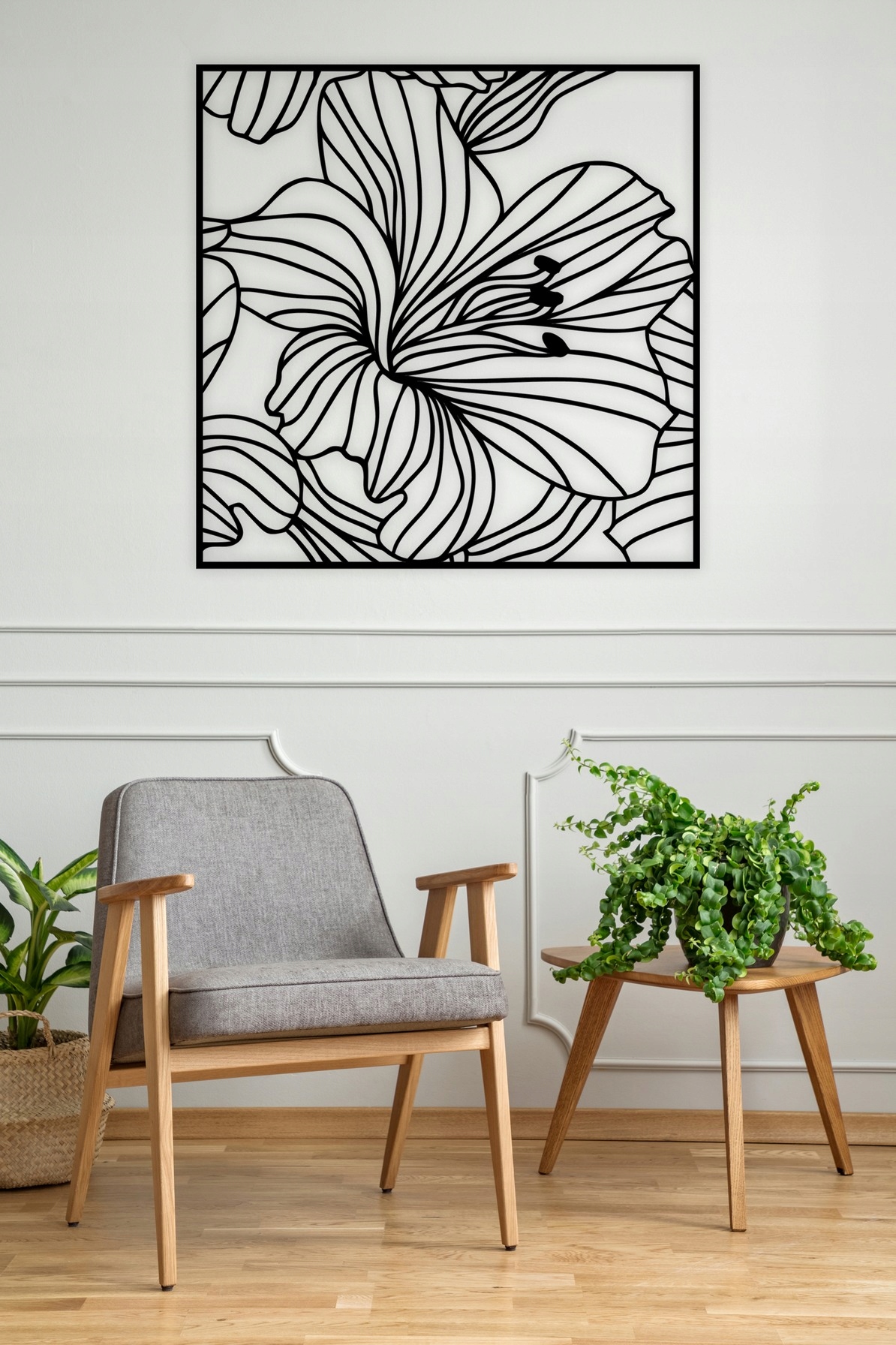 Dekoracja ścienna 3D A72 KWIAT 60cm obraz Marka inna