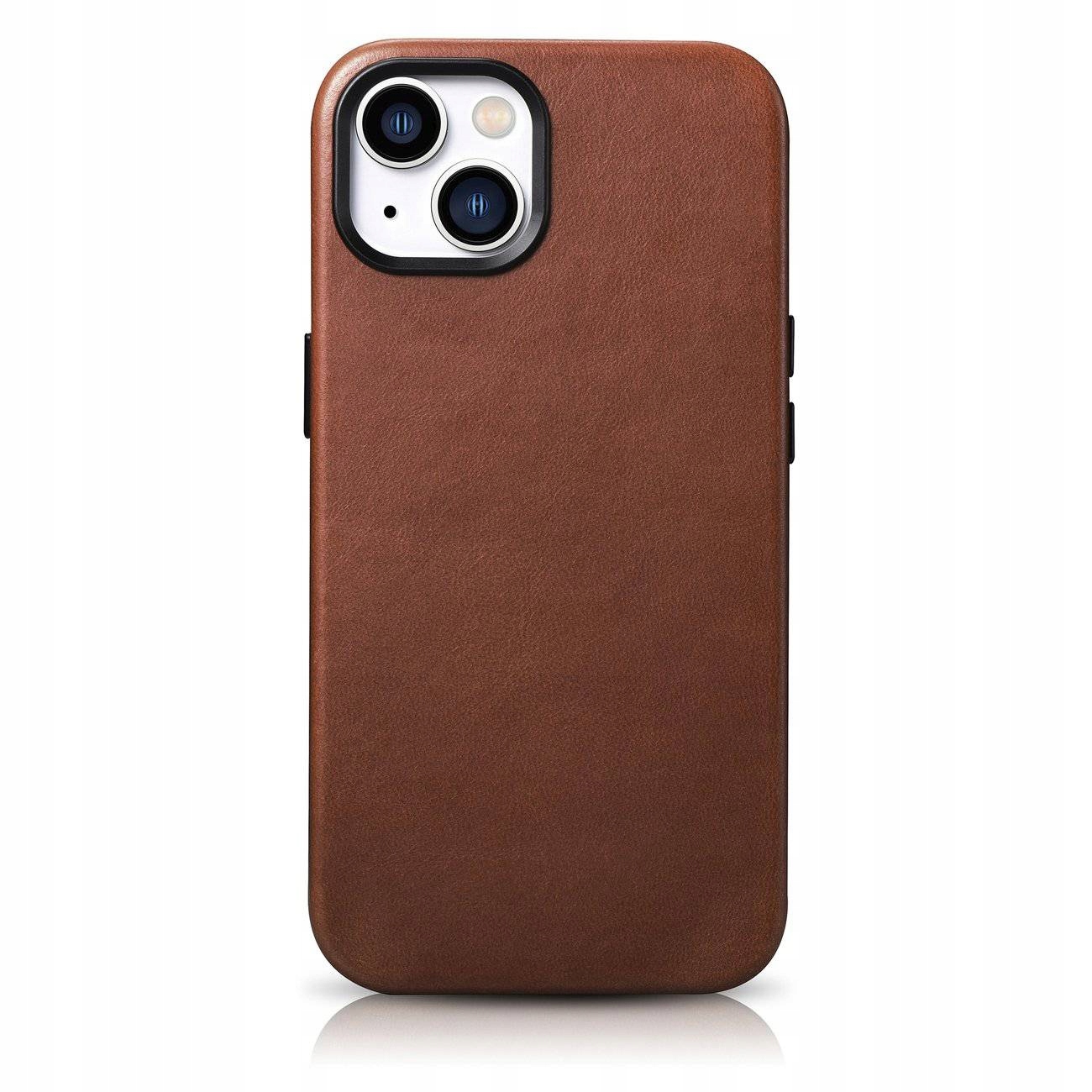 iCarer Oil Wax Premium Leather Case skórzane etui iPhone 14 Plus z Rb)