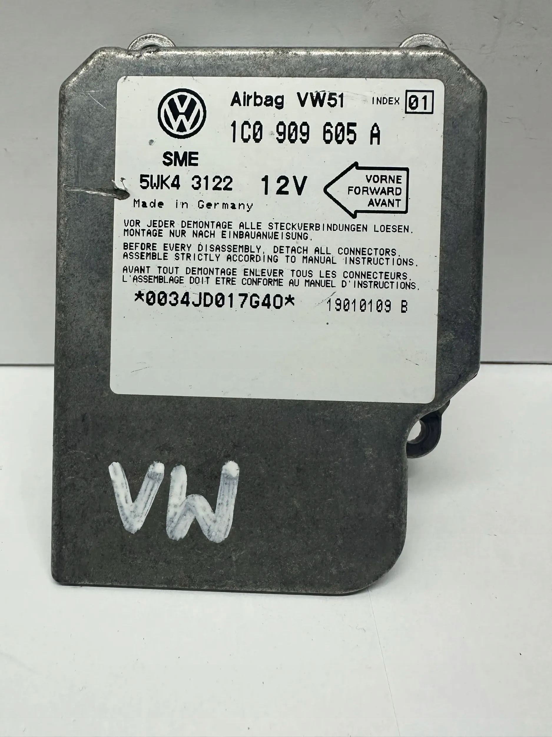 Bedienteil modul 1C0909605A 5WK43122 VW