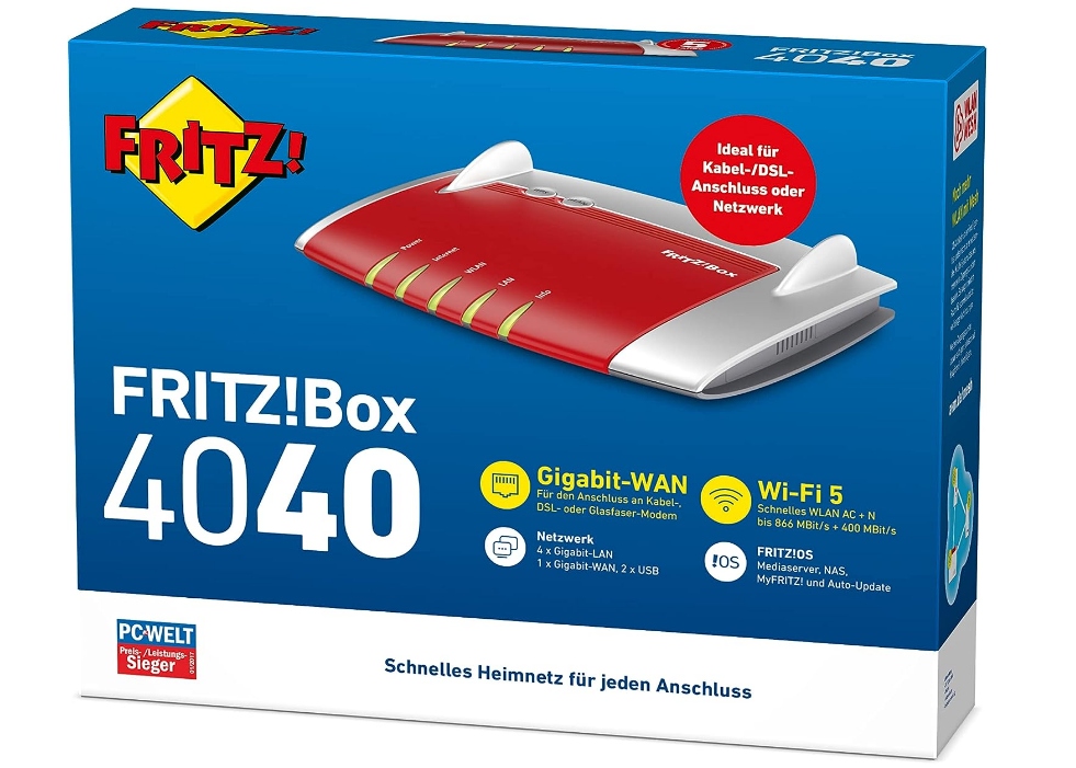 Wired router AVM FRITZ!Box 4040 Producent AVM