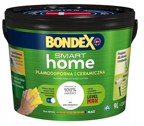 

Farba Bondex Smart Home 9L Biały Doskonały