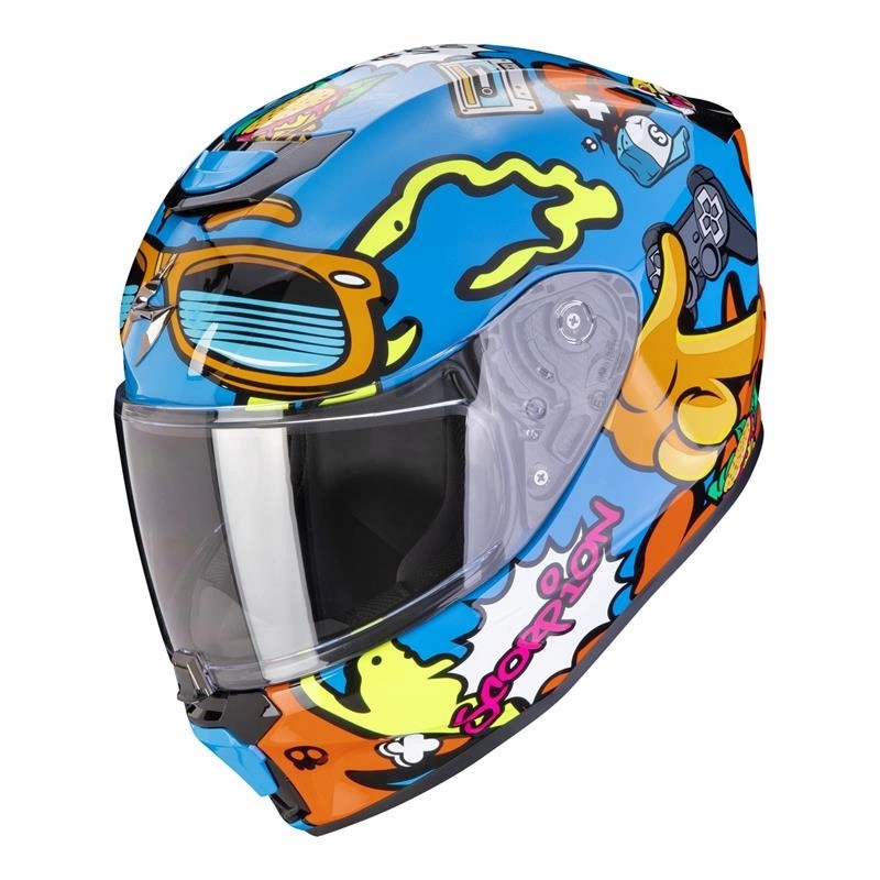 Prilba Scorpion Exo-jnr Fun Blue/orange modrá oranžová Darčeky