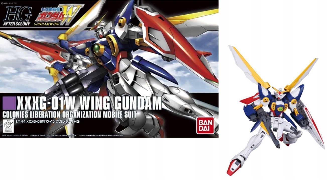 Gundam Model stavebnice Hg 1/144 Křídlo Gundamu 13 cm