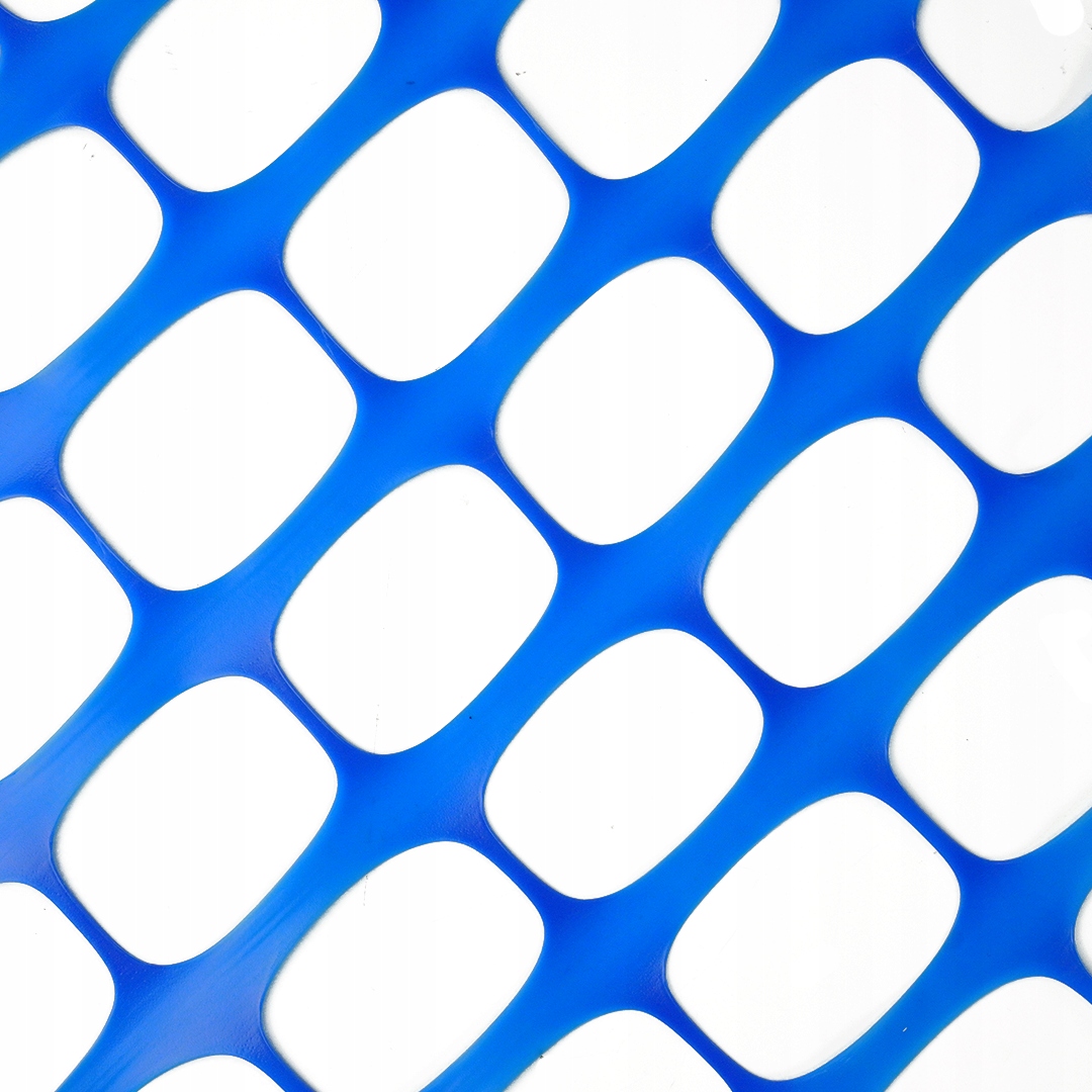 Siatka budowlano-drogowa 1,2m×50m niebieska