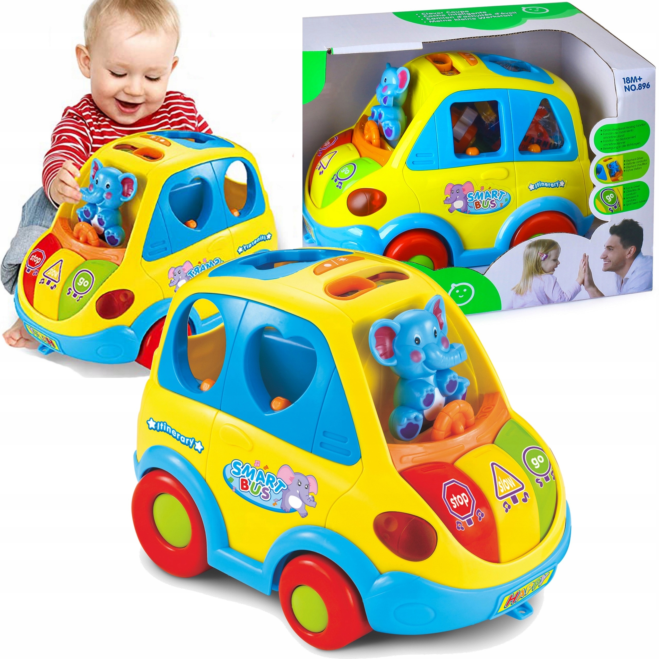 

Auto sorter Wesołek muzyczna odbijanka z klockami