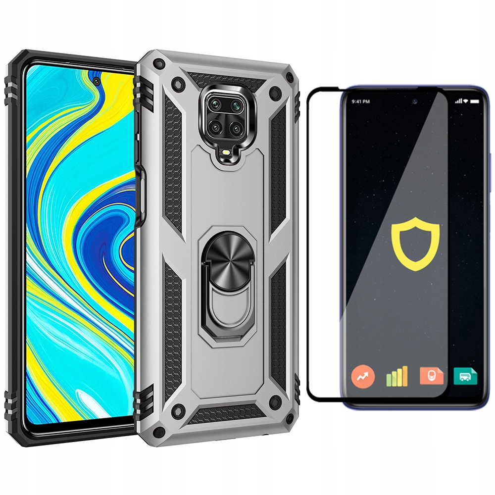 

Etui Pancerne Ring Nx Do Redmi Note 9S/9 Pro Szkło