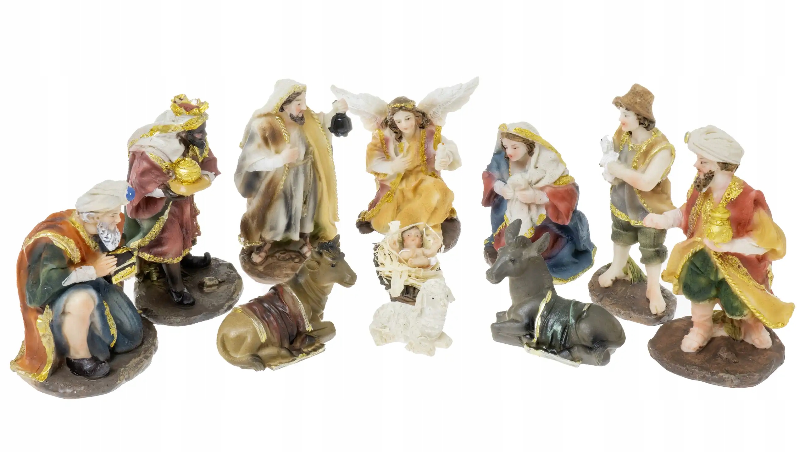 Sada figúrok do vianočného betlehemu Ručne maľované 11ks 10cm