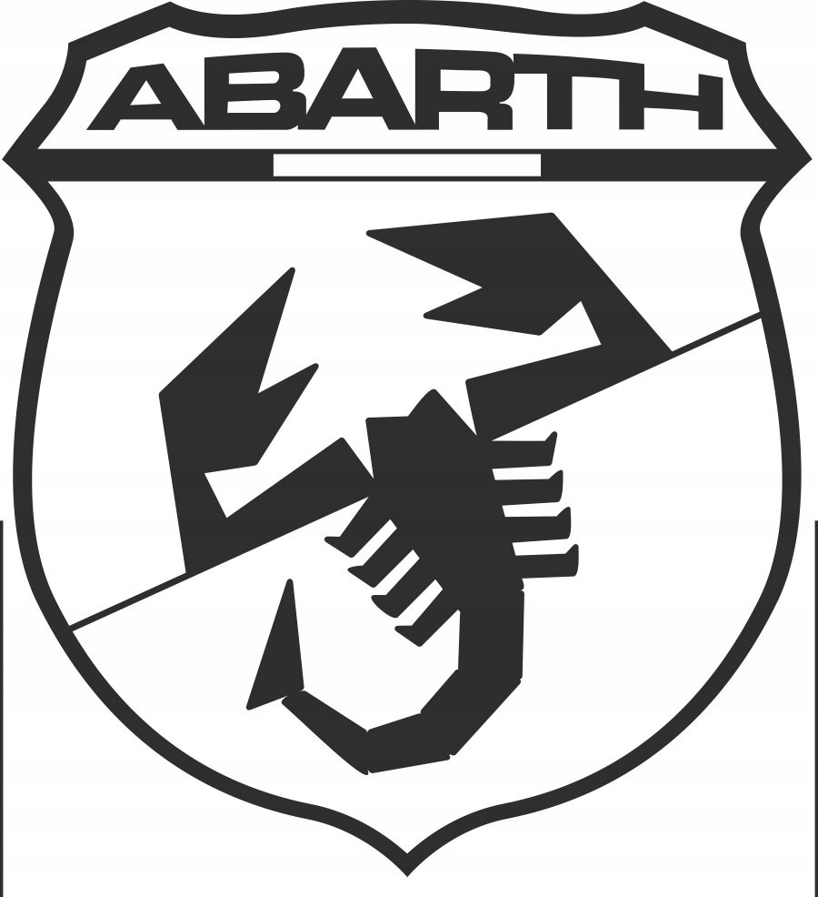 Samolepky Fiat 500, logo Abarth