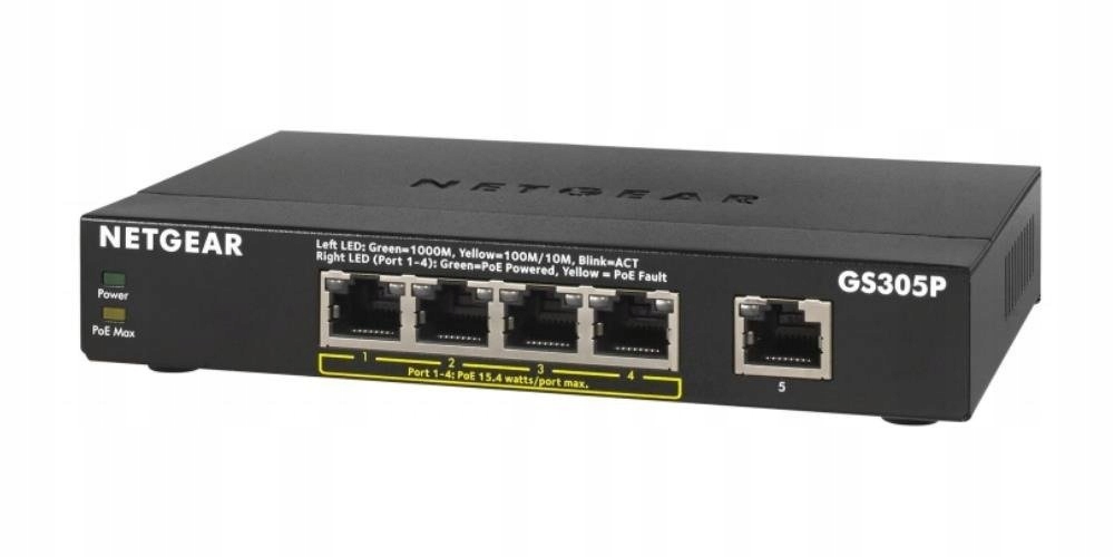 GS305P switch 5xGbE (4xPoE)