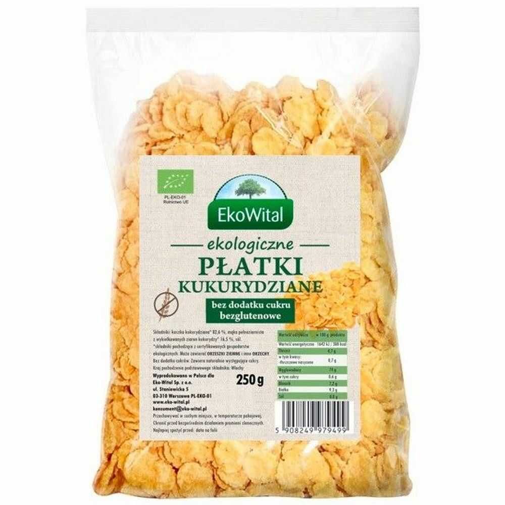 Kukuřičné vločky bez přidaného cukru Bez Lepku Bio 250 g