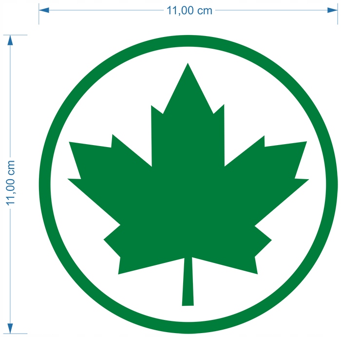 ZIELONY LISTEK Naklejka POCZĄTKUJĄCY MŁODY KIEROWCA LIŚĆ KLONU 11cm EAN (GTIN) 5906124826173