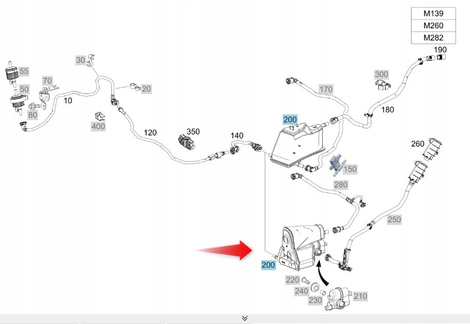 Palivový Filtr S Aktivním Uhlím Ab Cla Gla Amg Mercedes Oe A2474701604