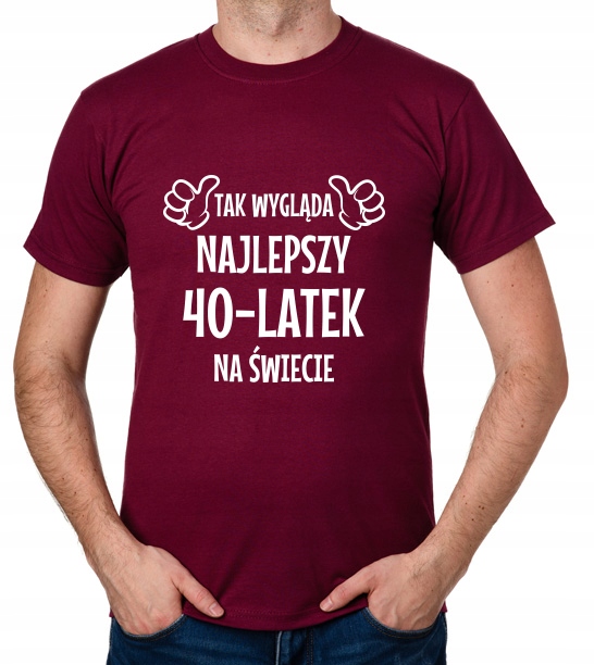 

koszulka Najlepszy 40-LATEK 40 Urodziny prezent