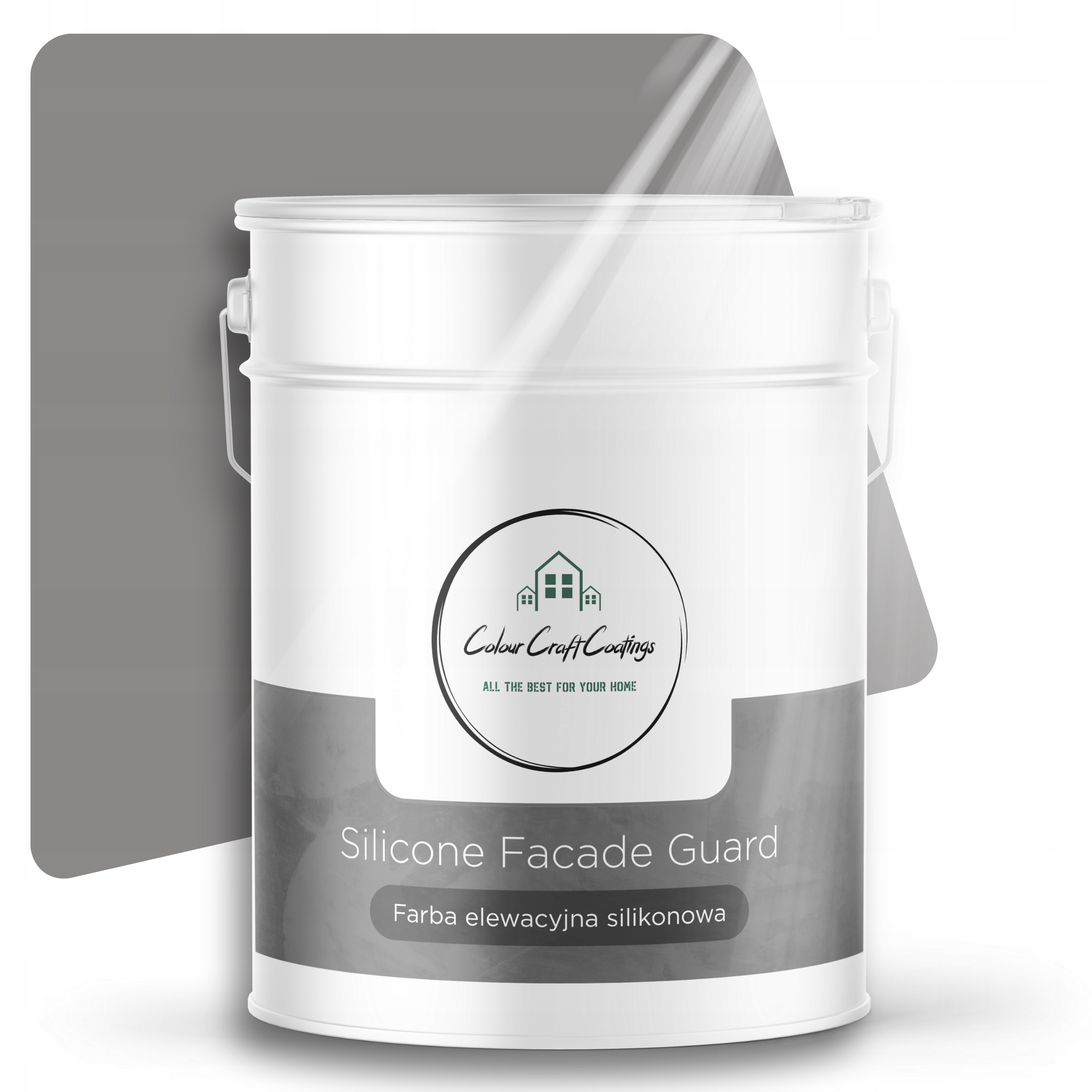 Barva Silikonová Fasádní Barva Šedá 10L F265