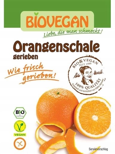 Levně 8x Bio Vegan Pomerančová kůra sušená prášková, bezlepková, Bio 9 g